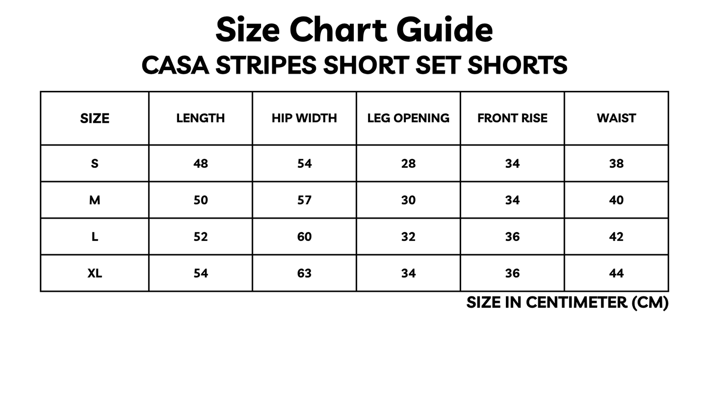 Casa Stripes Short Set