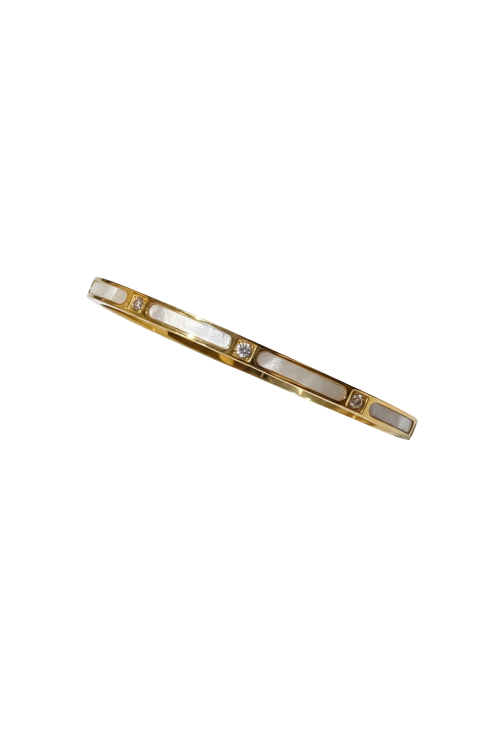 Classic Bracelet With MOTHER-OF-PEARL And ZERCONIA Detail