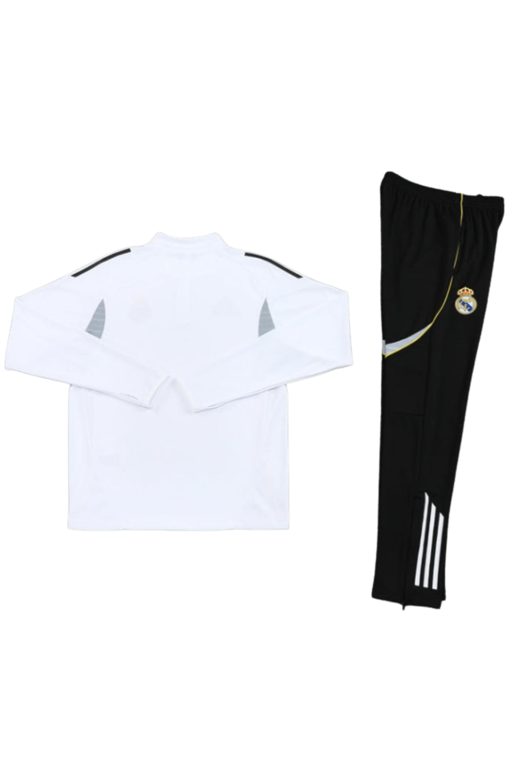 2025/2026 Real Madrid White and Black Tracksuit