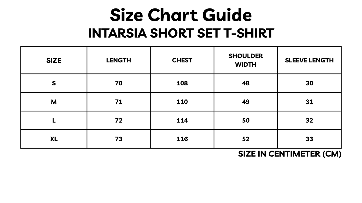 Intarsia Short Set