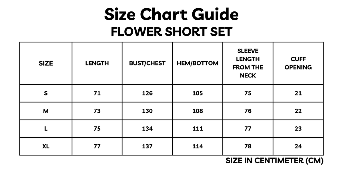 Flower Short Set